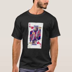 T-shirt Poker Casino King Of Hearts Card Player
