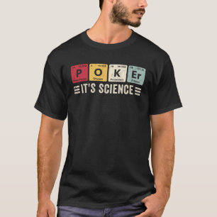 T-shirt Poker C'est Science Casino Chips Poker Carte de je