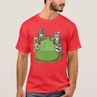 T-shirt Poker Chats pour Amoureux de les chats et joueurs