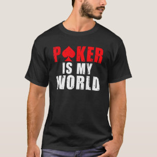 T-shirt Poker est mon Jeu Mondial Jouer Cartes Poker