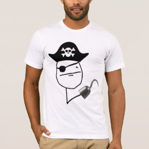 T-shirt Poker Face Pirate