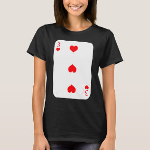 T-shirt Poker Heart 3 Cartes