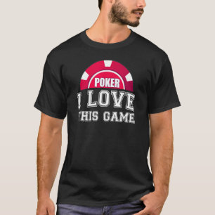 T-shirt Poker J'Aime Ce Jeu Carte Jeu Jeu Jeu