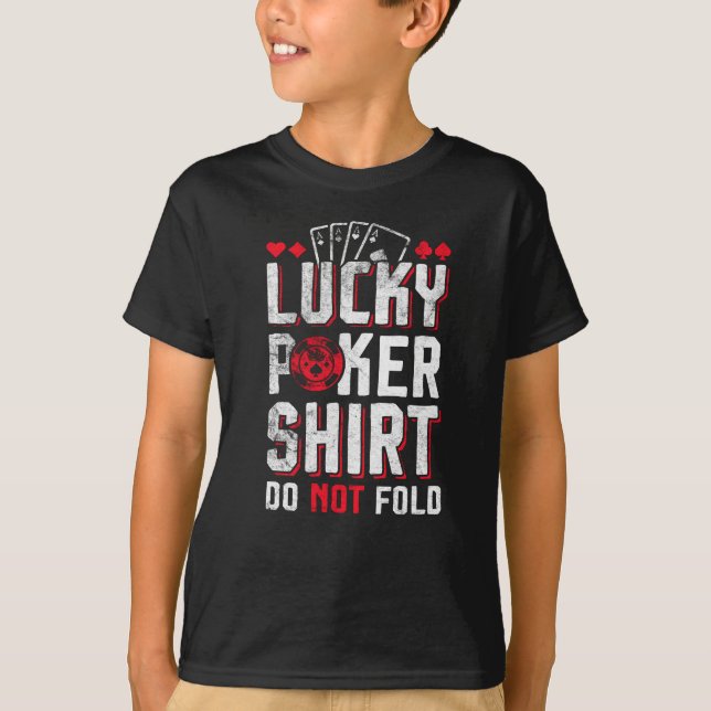 T-shirt Poker PokerFace Pokertunier tout en (Devant)