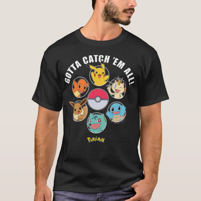 T-shirt Pokmon - Gotta Catch Em All Group (Devant)