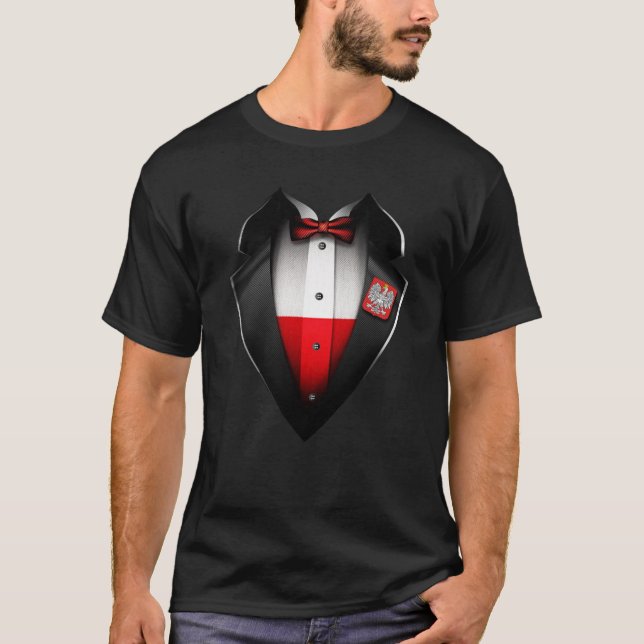 T-shirt Poland Flag Polish Roots (Devant)