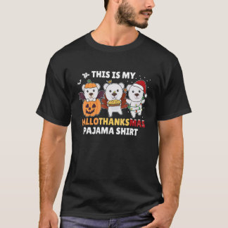T-shirt Polar Bear Christmas Halloween Costume Hallothanks
