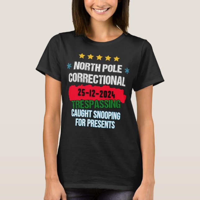 T-shirt Pôle Nord - Détournement correctionnel pris Snoopi (Devant)