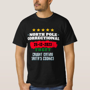 T-shirt Pôle Nord Vol correctionnel pris Manger Cookie