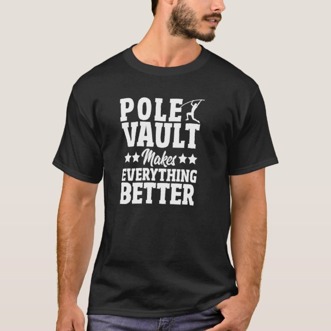 T-shirt Pole Vault Pole Vaulting Pole Jumper Pole Vault (Devant)