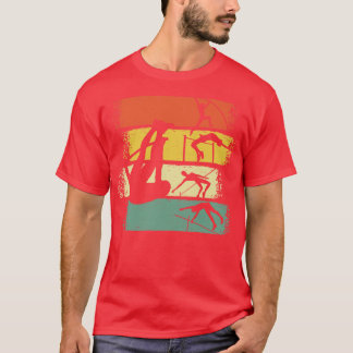 T-shirt Pole Vaulting Retro Vintage 3