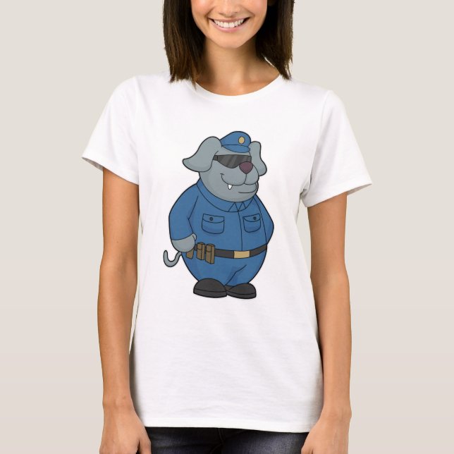 T-shirt Police à chiens (Devant)
