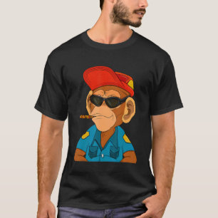 T-shirt Police Ape NFT Agent Monétaire Thématique