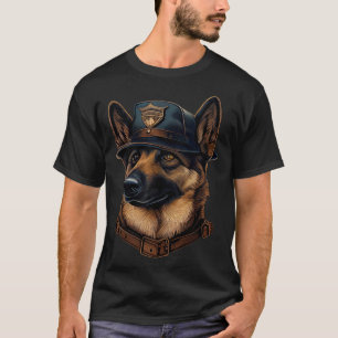 T-shirt Police bergère allemande K9 Casquette berger allem