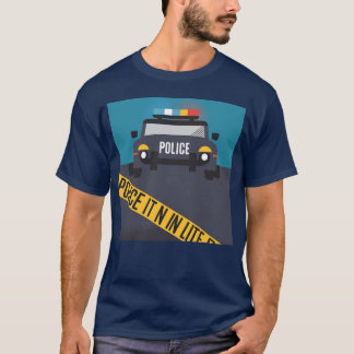 T-shirt Police car friend boy