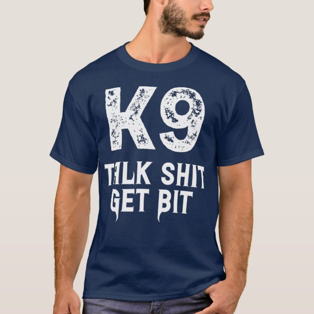 T-shirt Police Chien Handler Malinois Allemand Sheperg (Devant)