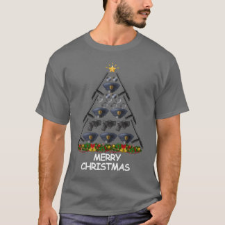 T-shirt Police Christmasree Joyeux Noël fille