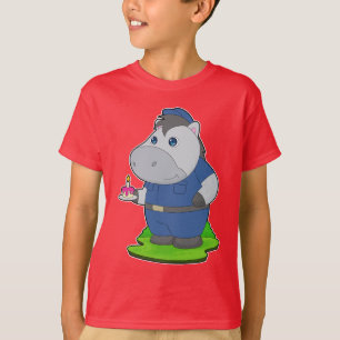 T-shirt Police d'anniversaire de Horse Cop