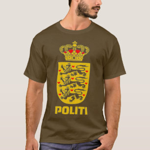 T-shirt Police danoise