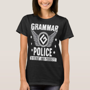 T-shirt Police de grammaire pour un Stuff de grammaire Cos