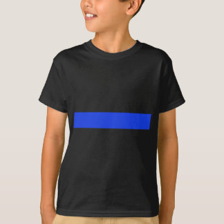 T-shirt Police de ligne bleue mince uniquement