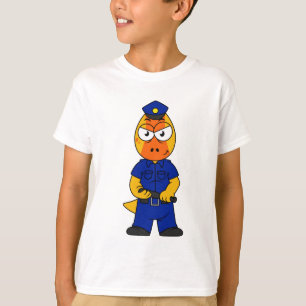 T-shirt Police de Pachycéphalosaure.