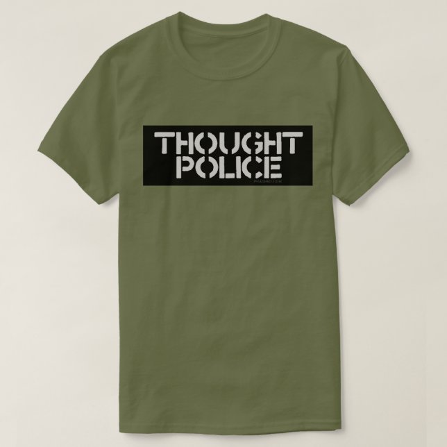 T-shirt police de pensée (Design devant)