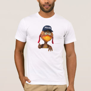 T-shirt Police de poulet