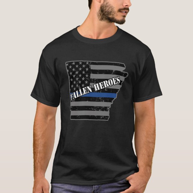 T-shirt Police de soldat de la cavalerie de l'Arkansas de (Devant)