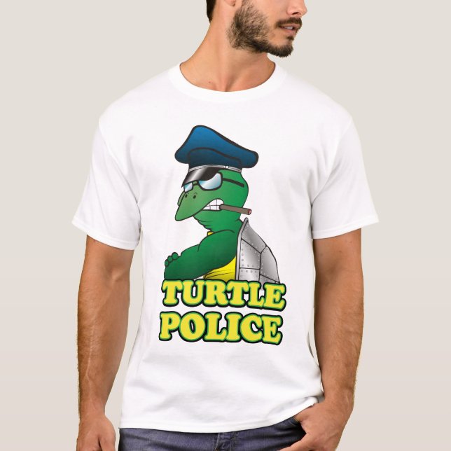 T-shirt Police de tortue (Devant)