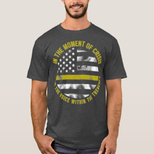 T-shirt Police Et Fire 911 Dispatcher Thin Gold Line