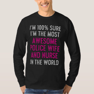 T-shirt Police Femme Infirmière Vie Rn Maman 4
