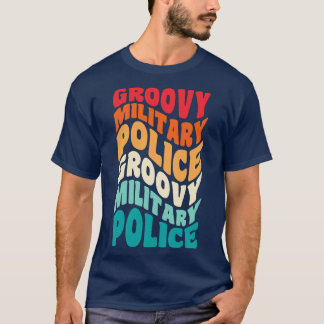 T-shirt Police militaire Vintage rétro 60s les années 70 8