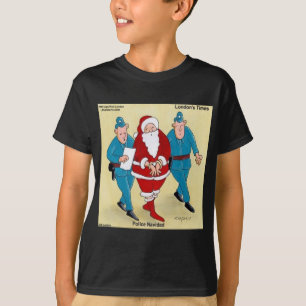 T-shirt Police Navidad : le Père Noël a été très vilain