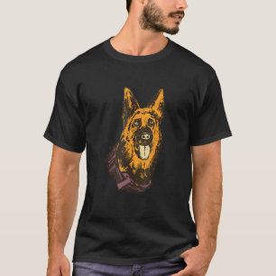 T-shirt Police Officier Chien K9 Unité Berger Allemand