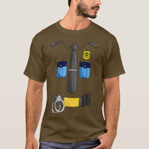 T-shirt Police Officier Costume Policier policier policier