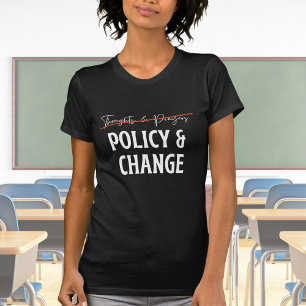 T-shirt Politique et non prières Contrôle des armes