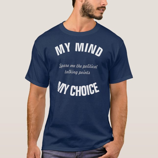 T-shirt politique pour les gens intelligents (Devant)