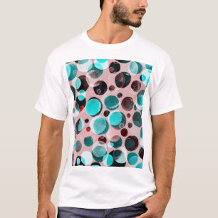 T-shirt Polka point aquarelle, motif abstrait.