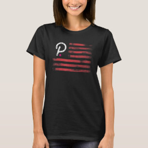 T-shirt Polkadot Crypto Usa Drapeau Cryptomonnaie