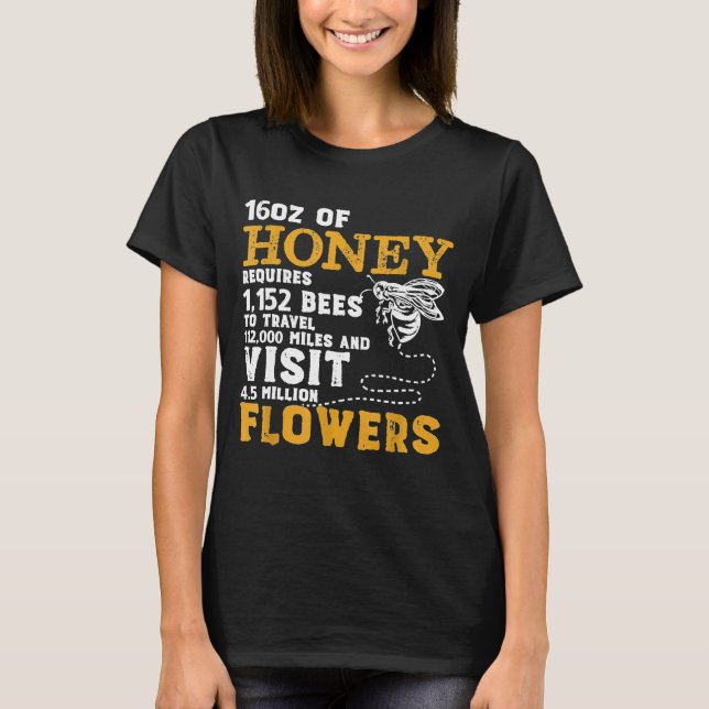 T-shirt Pollinisation des abeilles Miel Apiaire Apiariste  (Devant)