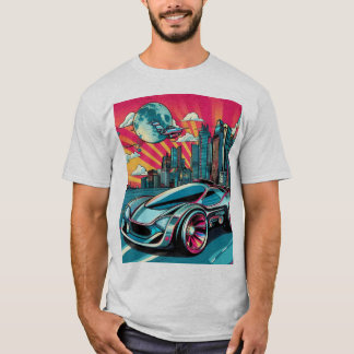 T-shirt polo con imagen pop art 