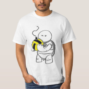 T-shirt Polo d'eau fâché de tortue - boule grise d'abeil