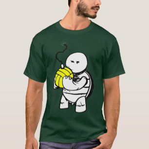 T-shirt Polo d'eau fâché de tortue - longue douille lég