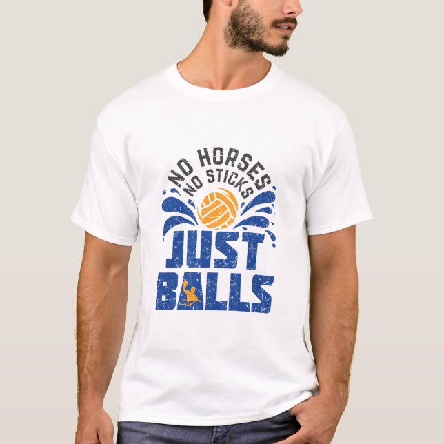 T-shirt Polo D'Eau Pas De Chevaux Pas De Bâtons Juste Des  (Devant)