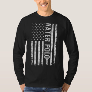 T-shirt Polo d'eau vintage drapeau américain pour le Polo 