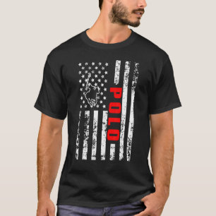 T-shirt Polo sportif patriotique drapeau américain des Éta