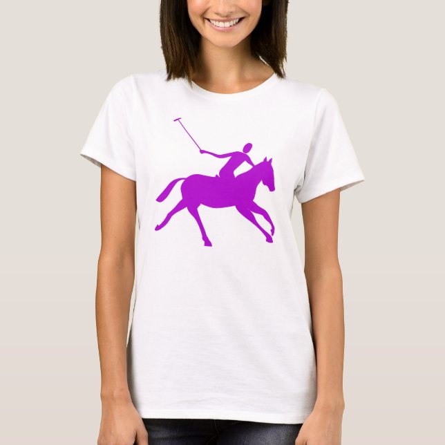 T-shirt Polo - Violet (Devant)