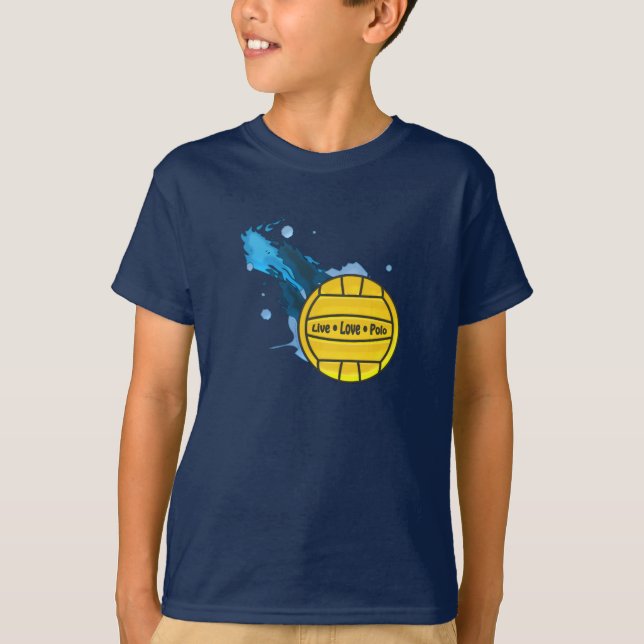 T-shirt Polo vivant d'amour - le polo d'eau badine le tee (Devant)
