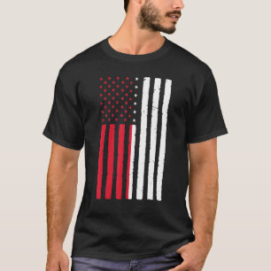 T-shirt Pologne Racines Usa Drapeau Héritage Demi-Pologne